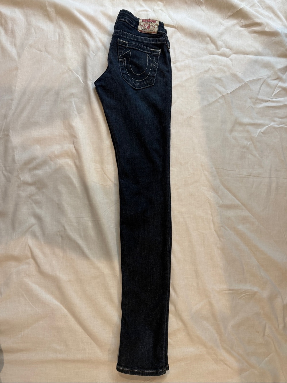 True Religion Women’s Size 27 Dark Blue Skinny Jeans - Picture 3 of 8